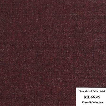 ML663/5 Vercelli CXM - Vải Suit 95% Wool - Đỏ Trơn